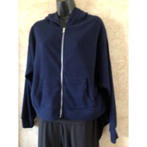 NWT Vine & Valley Zip Up Ribbed Sweatshirt W/socks Small